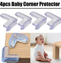 4pcs Soft Table/Glass Corner Protectors Baby Safety Clear, Heavy Duty Adhesive